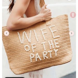 UNTAMED PETALS BY AMANDA JUDGE Tan 'Wife of the Party' Tote